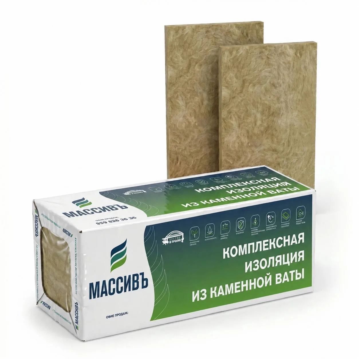картинка Утеплитель Массивъ Фасад 135 толщина 50 мм от магазина Альфа Плейс